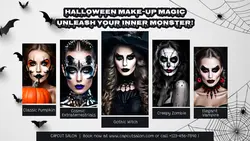 Halloween Make Up Salon Product Display