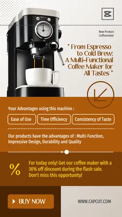 New Product Coffee Maker Promotion