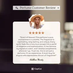 Beauty & Perfume Testimonial Review Instagram Post