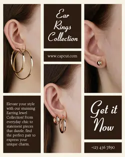New Ear Rings Collection Promotion Instagram Post