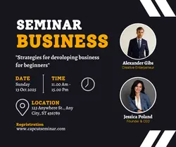 Seminar Business Product Display Posting Facebook