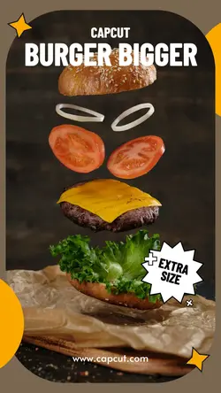 Brown Burger Promo Instagram Story