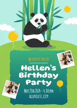 Non-marketing Birthday Invitation