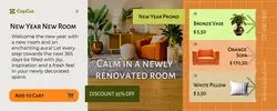 New Year Furniture Beige Orange Green Product Display Twitch Cover