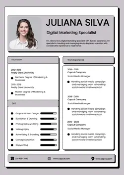 Business Resume Digital Marketing Specialist