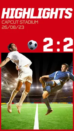 Football Highlights Youtube Thumbnail 9:16