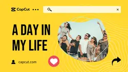 Vlog Youtube Thumbnail Yellow