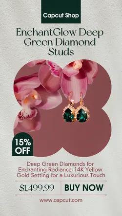 Fashion Industry JDiamond Studs Promotion Instagram Story