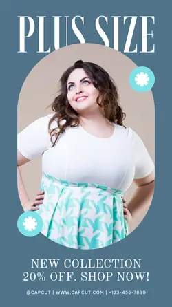 Blue Minimalist Plus Size Fashion TikTok