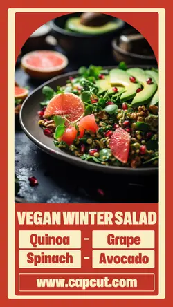 Food Vegan Winter Salad Instagram Story