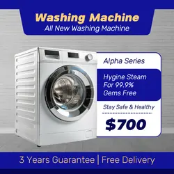 E-commerce Household Washing Machine Display