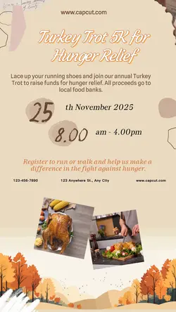 Thanksgiving Charity Event Tiktok Post