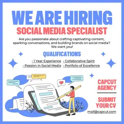 Hiring for Social Media Specialist Promotion Instagram Post