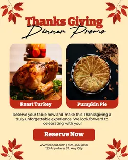 Thanksgiving Day Promotion Instagram Potrait