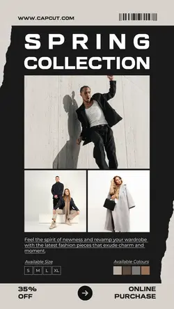 Fashion Industry Spring Collection Instagram Story