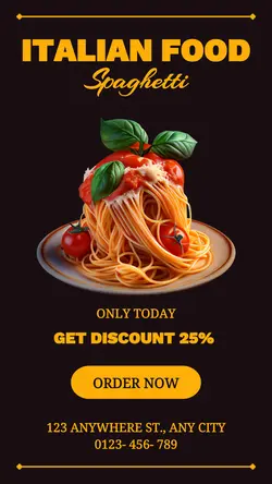 Italian Food Promotion Instagram Story
