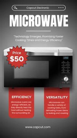 Electronic Microwave Promotion Instagram Story