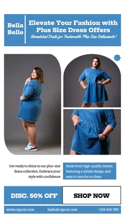 Fashion Plus Size Sales Promotion TikTok