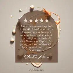 Beauty Product Testimonial Instagram Post