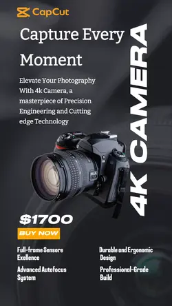 Electronics 4k Camera Instagram Story minimalis