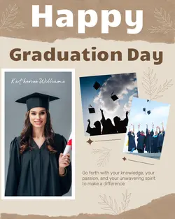 Brown Non-Marketing Happy Graduation