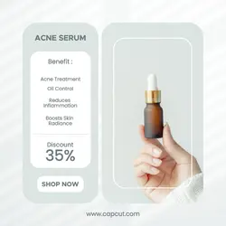 acne serum sale instagram post