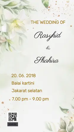 Non-Marketing Invitation Grey Flower