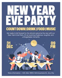 New Year Eve Party Invitation Instagram Post