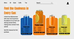 Drinks Product Display Ui Desain