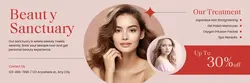 Beauty Salon Discount Promotion Twitter Header