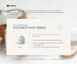 Beauty&Care Face Cream Display Minimalist