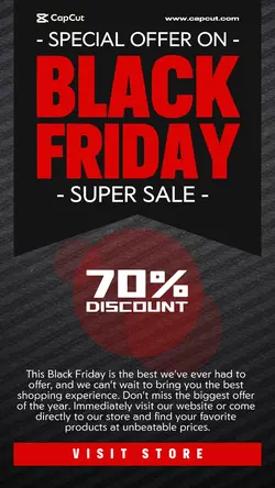 Special Offer On Black Friday Promotion