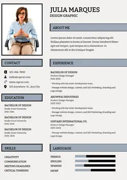 Resume Design Graphic