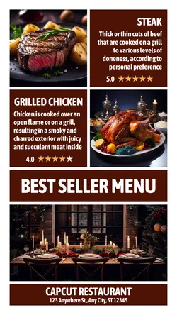 Best Seller Menu Restaurant Instagram Story