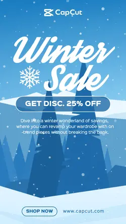 January Track Winter Sale Instagram Story