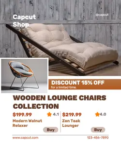 Furniture Lounge Chair Promotion Instagram Portrait