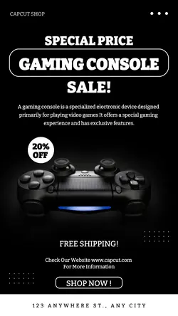 Gaming Console Sale Instagram Story