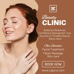 Beauty Clinic Brown and White