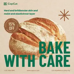 Foods&Beverage Bread Discount Minimalist