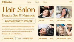 Hair Salon Beauty Promotion Twitter Post