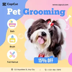 Pet Grooming Description discounts Cute Style