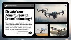 Electronics Drone Product Display Twitter Post