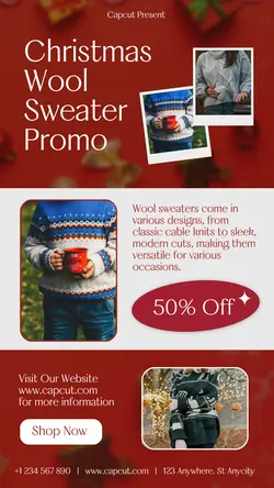 Christmas Wool Sweater Promo