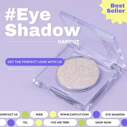 Beauty eyeshadow product display 