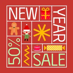 New Year Sale Promo Display Linkedin Post