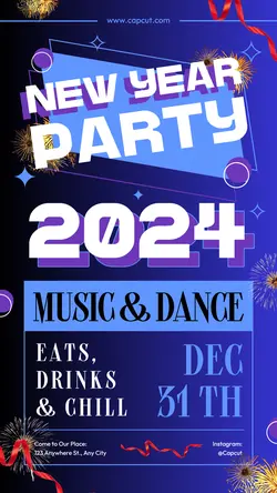 New Year Party Instagram Story