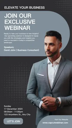 Business Webinar Promotion Instagram Story
