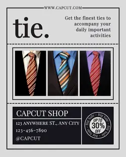 Fashion Tie Promotion Instagram Portrait