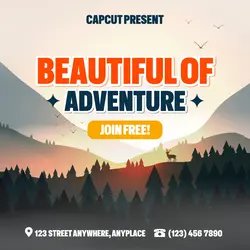 Holiday Adventure Promotinon Istagram Post