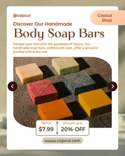 Beauty Body Soap Bar Promotion Instagram Portrait